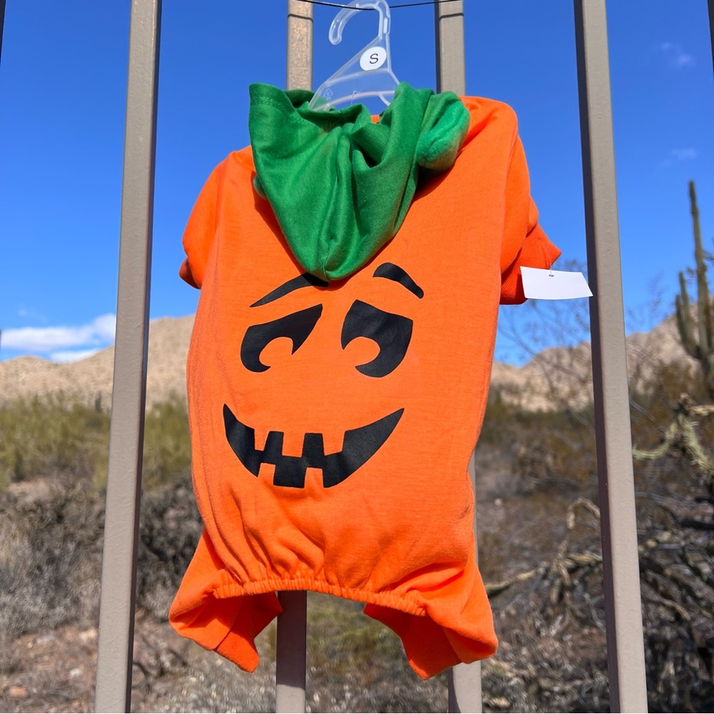 ⬇️PET SPIRIT NWT Dog Halloween Outfit Size S Color Orange, Black, Green